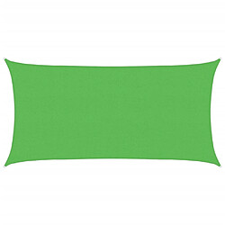 vidaXL Voile d'ombrage 160 g/m² rectangulaire vert clair 2x3,5 m PEHD