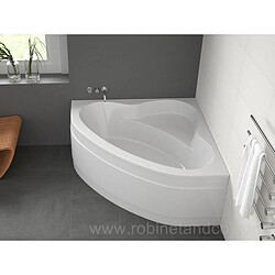 Degeo Baignoire d'angle 130x130cm avec tablier