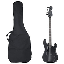 vidaXL Guitare basse électrique pour débutants avec sac noir 4/4 46"