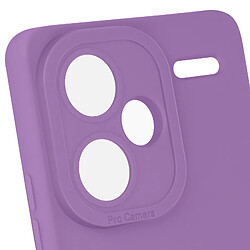 Avizar Coque pour Xiaomi Redmi Note 13 Pro Plus Silicone Mat Protège Caméra Violet