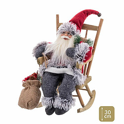 BigBuy Christmas Décorations de Noël Multicouleur Bois Plastique Polyrésine Tissu 30 cm