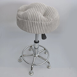 Coussin de siege de coussin de chaise de tabouret de bar rond epaiss hiver - Gris clair - 33cm