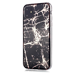 Coque en TPU motif marbre or rose imd noir pour votre Apple iPhone 11 6.1 pouces