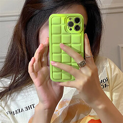 GUPBOO Étui pour iPhone13ProMax Étui de téléphone portable personnalisé cube en silicone de couleur unie pour femmes