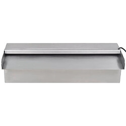 Acheter vidaXL Fontaine rectangulaire de piscine avec LED Inox 30 cm