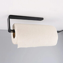 Universal Porte-papier de toilette noir Porte-serviettes pour cuisine et salle de bains Porte-papier/auto-adhésif | Porte-papiers (noir) pas cher