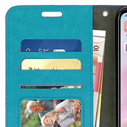 Avis Avizar Housse Huawei P20 Lite Etui Folio Portefeuille Clapet turquoise Fonction Support