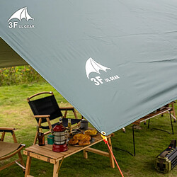 Universal 3F UL GEAR 210T bâche parasol camping extérieur hamac pluie volant plage soleil refuge.(Vert)