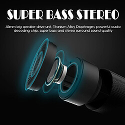 Universal Portable Bluetooth Haut-Parleur Colonne Subwoofer sans fil Super Bass Stéréo USB Carte TF Jouez avec microphone || Bluetooth Speakersubwoofer Bluetooth haut-parleur (noir)