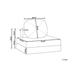 Avis Beliani Canapé-lit OLDEN Blanc cassé