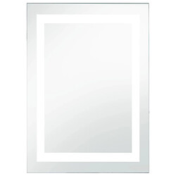 vidaXL Miroir à LED pour salle de bains et capteur tactile 60x100 cm