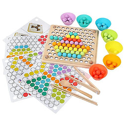 Universal Jouets pour enfants Entraînement main cerveau pour jouets en bois Pince perles Puzzle board Jeux mathématiques Bébé Early Toys