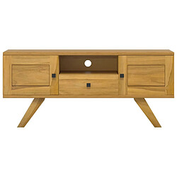 Avis Maison Chic Meuble TV scandinave - Banc TV pour salon 110x30x50 cm Bois de teck solide -MN93948