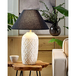 Beliani Lampe à poser en céramique beige 56 cm TELIRE