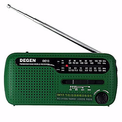 Universal DE13 Portable FM MW SW Démarrage Manuel Générateur Monde Récepteur Radio Enregistreur.