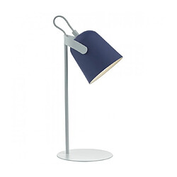 Luminaire Center Lampe de table Effie blanc mat,Bleu mat 1 ampoule 37cm