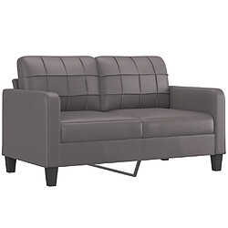 Acheter Maison Chic Ensemble de canapés 2 pcs avec coussins, Canapé droit Sofa pour Salon gris similicuir -GKD241352