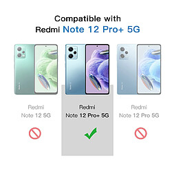 Acheter Htdmobiles Coque pour Xiaomi Redmi Note 12 Pro+ Plus 5G - housse etui silicone gel fine + verre trempe - TRANSPARENT TPU