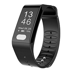 Wewoo Bracelet connecté Smartwatch Fitness Tracker 0,96 pouces OLED à intelligent, Mode Sport de soutien / ECG / moniteur de fréquence cardiaque / Pression artérielle / de sommeil noir