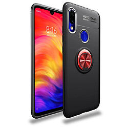 Wewoo Coque Souple Titulaire d'anneau en métal 360 degrés rotation cas TPU pour Xiaomi Redmi 7 noir rouge