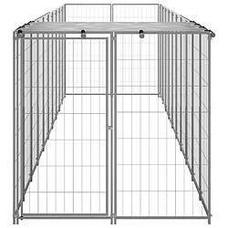 Avis Helloshop26 Chenil extérieur cage enclos parc animaux chien argenté 6,05 m² acier 02_0000291