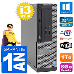 PC Dell Optiplex 3020 SFF i3-4130 RAM 8Go Disque Dur 1To Windows 10 Wifi - Occasion