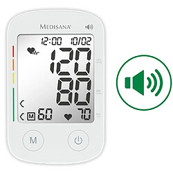 Medisana Tensiomètre à bras avec fonction vocale BU 535 Voice Blanc pas cher