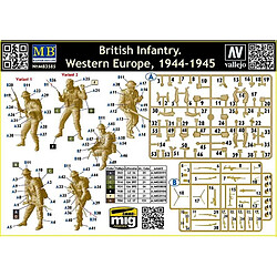 Master Box Figurine Mignature British Infantry. Western Europe, 1944-1945