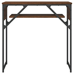 Avis vidaXL Table console avec étagère chêne marron 75x30x75 cm