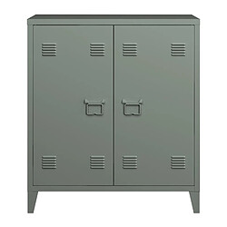 Avis Helloshop26 Casier de bureau armoire meuble de rangement pour bureau atelier chambre acier de bureau métallique à 2 portes 90 x 80 x 33 cm gris foncé 03_0006338