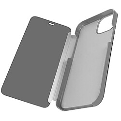 Avizar Étui Clear View pour iPhone 15 Pro Clapet Miroir Fonction Support Argent