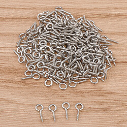 200set Vis De Fer Aiguilles À Oeil De Crochet Bail Pendentifs Pendentifs Charms Connecteurs 5x12mm 1