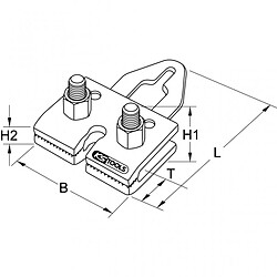 KS TOOLS 140.2440 Pince de traction à mâchoire double 175mm