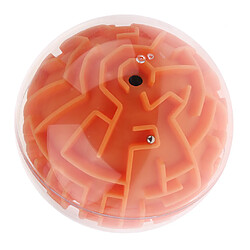 3d labyrinthe boule magique boule de puzzle cerveau labyrinthe jeu enfants jouet éducatif orange (difficulté des médias)