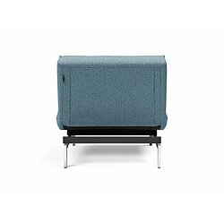 Avis Inside 75 INNOVATION LIVING Fauteuil design SPLITBACK CHROME convertible lit 90*115 cm tissu Mixed Dance Light Blue