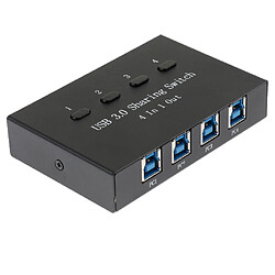 Commutateur de Partage USB 4 Port USB 3.0 Mini-Partage Automatique Quatre Ordinateurs Partagent Périphérique USB pas cher