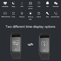 Avis Wewoo Bracelet connecté Smartwatch Fitness Tracker 0,66 pouces OLED à puce, IP67 Étanche, Mode Sport de Support / Moniteur de Fréquence Cardiaque Continue / de Sommeil / Rappel d'Information Bleu