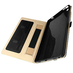 Avizar Étui folio pour Lenovo Tab M10 Plus Gen 3 porte cartes support effet satiné Noir