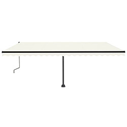 Avis Maison Chic Auvent automatique | Store banne extérieur | Marquise sur pied 500x350 cm Crème -MN47631