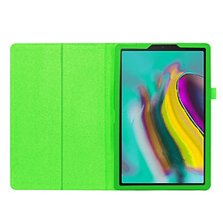 Etui en PU texture litchi avec support vert pour votre Samsung Galaxy Tab A 10.1 (2019) SM-T515