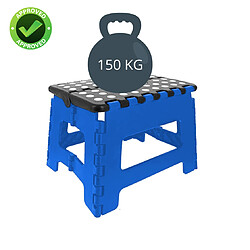 Acheter Venteo - Marche Pied Pliant - Résiste jusqu'à 150kg de charge - Pliable - 31.5 x 25.5 X 22 cm - Bleu