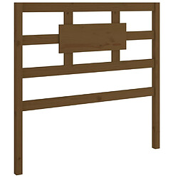 Maison Chic Tête de lit scandinave pour lit adulte,Meuble de chambre Marron miel 105,5x4x100 cm Bois massif de pin -MN46963