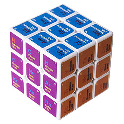 Universal Chimie 3 × 3 × 3 Magic Cube Puzzle Jouet pour la formation du cerveau White Magic Cube