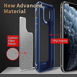 Universal Étui iPhone 11, [Fermoire des chocs militaires] [Fibre de carbone dur] [TPU doux