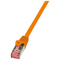 LogiLink Câble patch, Cat. 6, S/FTP, 0,5 m, orange ()