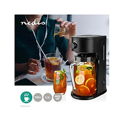 Machine à café et à thé glacé 6tasses 700w noir - KAICM200FBK - NEDIS pas cher