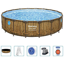 Bestway Ensemble de piscine Power Steel 549x122 cm