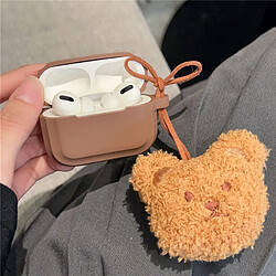 Avis GUPBOO Airpods Coque Housse Étui Protecteur Compatible pour AirPods 3-pendentif ours en peluche couleur unie pour femme