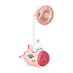 (Rose) Mini Ventilateur Portatif Portatif d'Usb Avec Le Style de Conception de Dessin Animé De Taille-Crayon