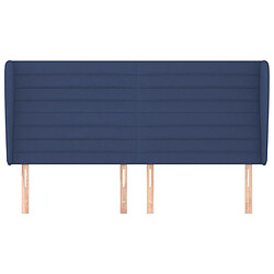 Avis Maison Chic Tête de lit scandinave avec oreilles,meuble de chambre Bleu 163x23x118/128 cm Tissu -MN77131